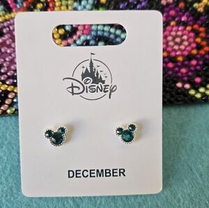 Mickey Mouse December Birthstone Earrings